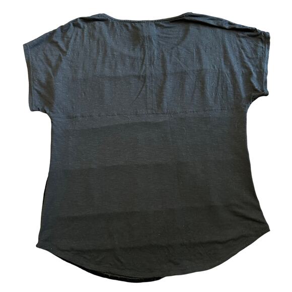 ANTHRO Dolan Womens black velvet and lace stripe top blouse Size M - Picture 3 of 5